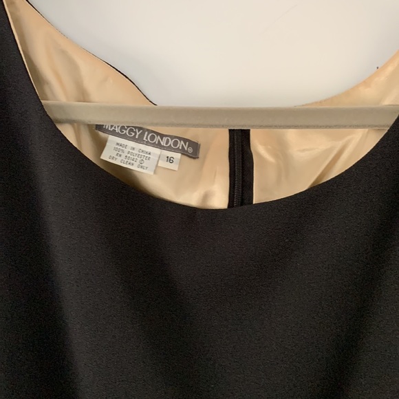 Maggy London Basic Black Dress. Size 16 - Picture 4 of 5